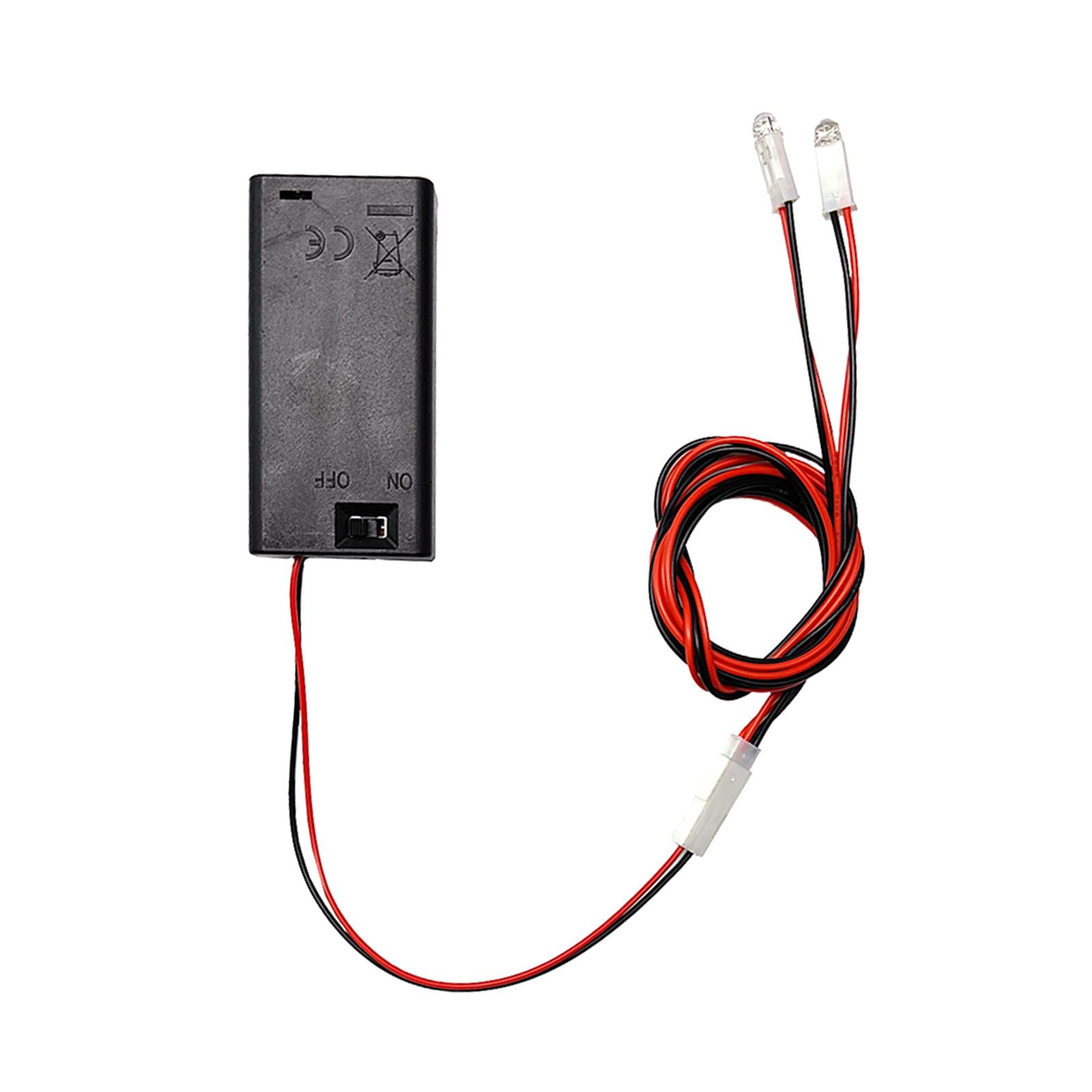 Magideal - Lámpara Led Modelo De Casa De Muñecas, Kit De Iluminación Diy Con Cuentas, Caja De Batería, Lámpara Led Miniatura, Modelo Hecho A Mano, Cables De Luz, Material Pp, Adecuado Para Luz Cálida