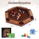 thumbnail image 2 of Juego Shut The Box Uowivi para 6 jugadores con tablero de madera, 2 of 6