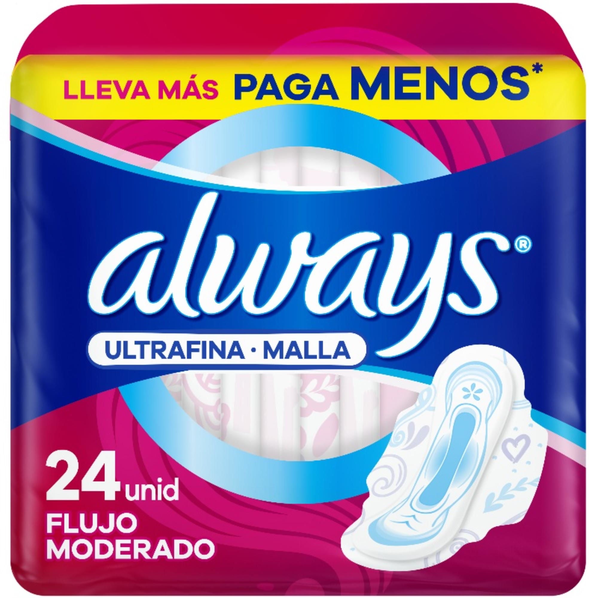Toallas Higiénicas Seca Ultrafina 24 Un Always