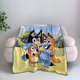 thumbnail image 2 of Northwest Bluey Micro Raschel Throw Blanket, 46 x 60, Family, 2 of 3
