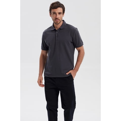 Fashionspark - Polera Hombre Piqué Básica Lisa Marengo