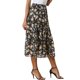 thumbnail image 4 of INSPIRE CHIC Falda Floral de Mujer con Volantes en Capas de Chifón A-Line Maxi Falda Negra M, 4 of 6
