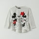 thumbnail image 1 of Polera Manga Larga Niña Minnie Corazòn Gris Disney, 1 of 4