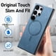 thumbnail image 5 of Magnetic Slim Case for Samsung Galaxy S23 Ultra with Camera Guard & Anti-Scratch Back Blue, 5 of 6