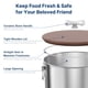 thumbnail image 3 of Recipiente de almacenamiento de alimentos Paw Libero de acero inoxidable 11-12 kg, 3 of 7