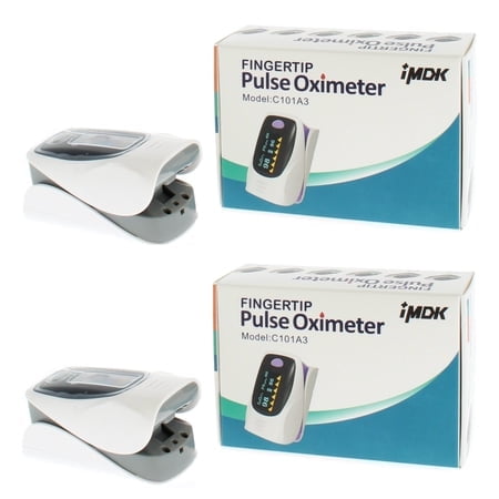 Oxímetro de pulso de dedo IMDK C101A3 con pantalla OLED (paquete de 2)
