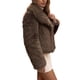 thumbnail image 4 of INSPIRE CHIC Abrigos de Piel Sintética para Mujer Mangas Largas Peludas Cuello con Solapa Forro Suave Sobredimensionado con Bolsillos Chaquetas de Invierno Cálidas Marrón Grande, 4 of 6