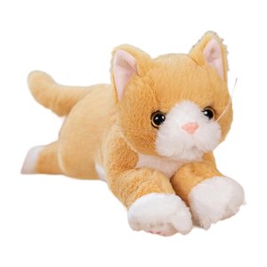 Bothyi - Muñeco De Gato De Peluche Decoración Del Hogar Animal De Peluche De Gatito Abrazable Para Niños De Familia Marrón