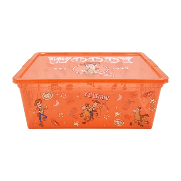 Caja de almacenamiento 10 litros plástico Woody naranjo Toy Story