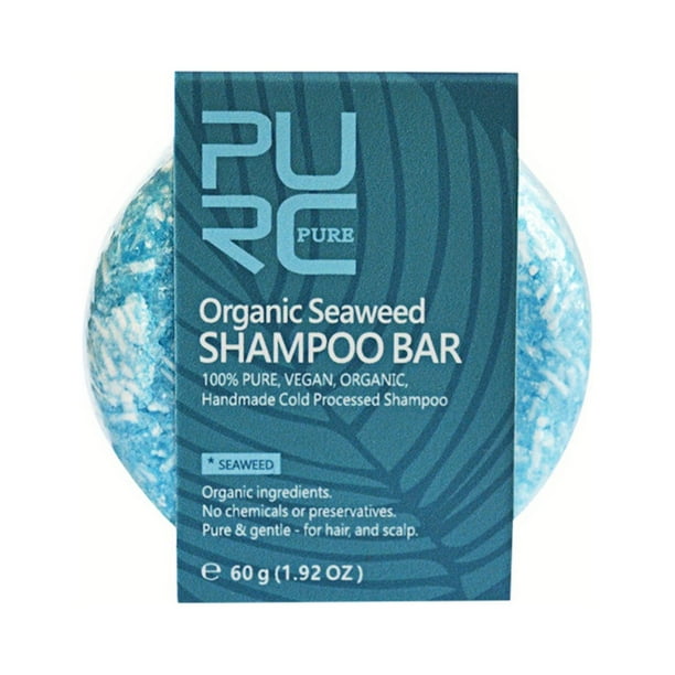 100% Organic Shampoo Bar with All Natural Essential Oils - He Shou Wu, Ginger & Botanical - Zero Waste Biodegradable Packaging