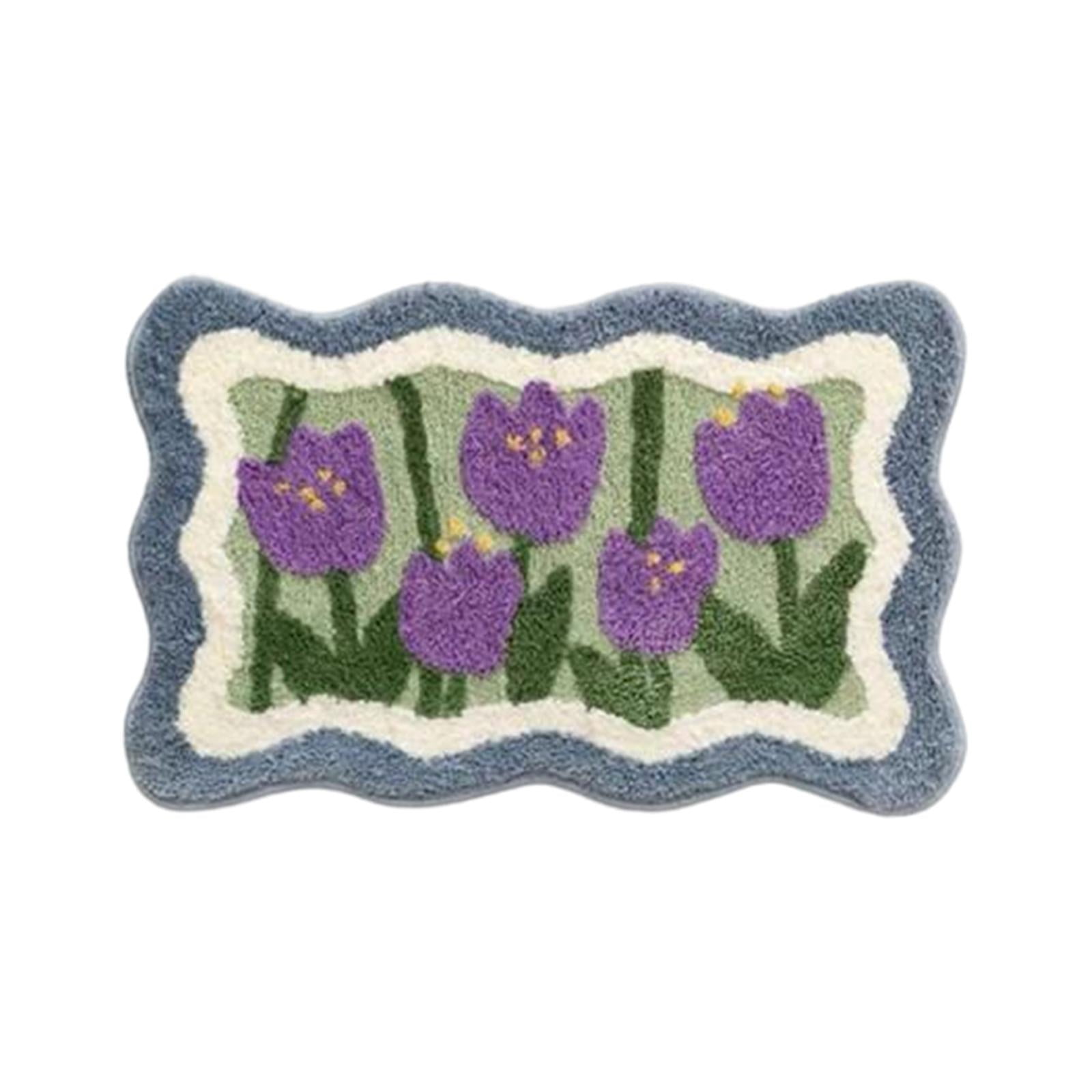 Bothyi - Alfombra De Baño Linda Para El Piso Del Baño Bañera Y Ducha Comedor Balcón Estilo P