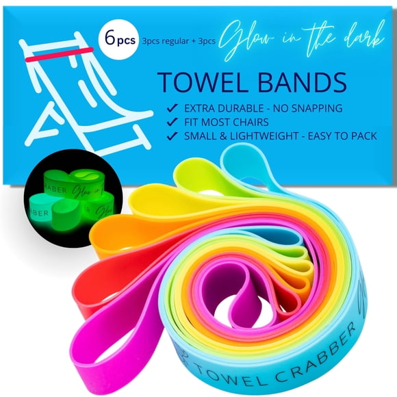Sillas Towel Bands Towel Crabber Beach, piscina y crucero (paquete de 6)