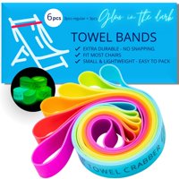 Sillas Towel Bands Towel Crabber Beach, Piscina Y Crucero (Paquete De 6)