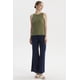 thumbnail image 4 of Polera Mujer Con Bote Pabilo Rib Verde Olivo, 4 of 4