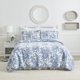 thumbnail image 1 of Juego de Ropa de Cama Laura Ashley Queen de Algodón Reversible, 1 of 9