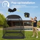 thumbnail image 3 of Carpa Mosquitero Alvantor Pop Up 1.8x1.8 m Resistente a UV Negro, 3 of 8