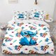 thumbnail image 1 of Cute Lilo Stitch Quilt Duvet Cover Set Home Textiles Comforter Cover3-Piece Bedding Set, 1 of 5