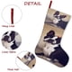 thumbnail image 5 of Boston Terrier Tema: Calcetines de Navidad, fino lino blanco para colgar en escaleras y chimenea, decoración navideña para el hogar, regalo de Navidad. 45cm × 32cm, 5 of 5