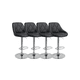 thumbnail image 1 of Pack 4 Sillas De Bar Ajustables Ecocuero Dani Negro, 1 of 3
