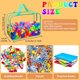 thumbnail image 2 of YOPCDJ 8 Packs 8 Colors Toy Storage Bags, Reusable Clear PVC, 2 of 3