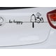 thumbnail image 2 of Sticker Snoopy Emilio Woodstock Be Happy Auto Camioneta SUV, 2 of 2