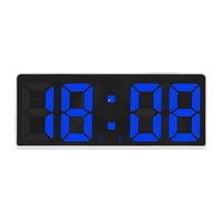 Magideal - Reloj Despertador Eléctrico, 5 Modos De Brillo, Temperatura, Fecha, Función De Repetición, Reloj Digital De Escritorio Para Sala De Estar, Dormitorio, Azul