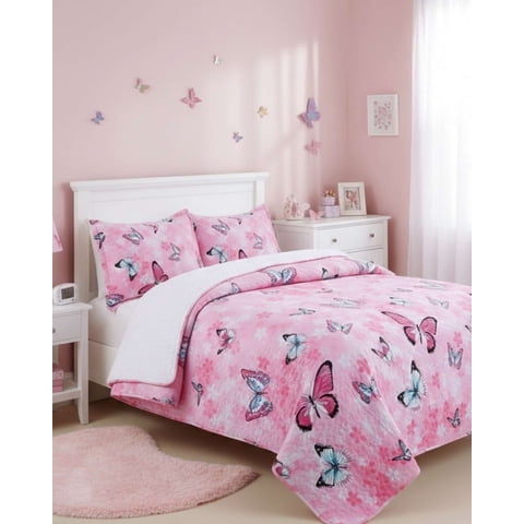 Mylhogar - Cubrecama Quilt Sherpa Otoño Invierno Plaza Y Media