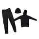 thumbnail image 3 of 1/6 Sudadera Con Capucha Larga Negra Para Hombre Gorra De Pantalón Para Figura De Acción De 12 '', 3 of 6