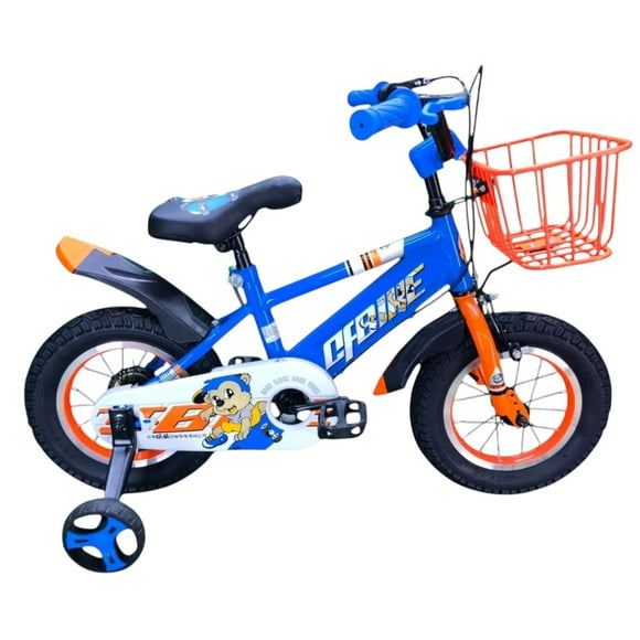 Bicicleta Aro 16 Infantil Cfbike Azul/Naranjo