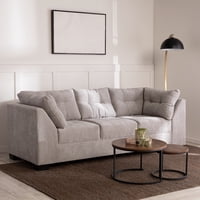 Muebles Mpr - Sofá Edimburgo Chenille Gris Claro