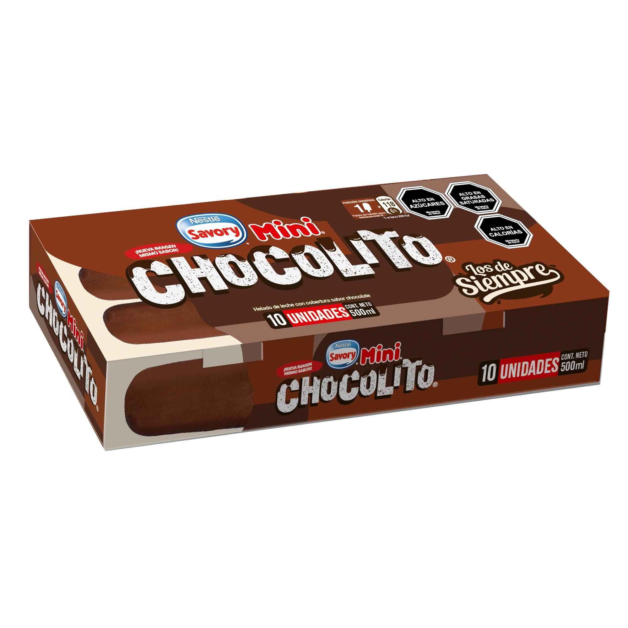 Helado Mini Multipack Caja 10 Un x 50 ml Chocolito