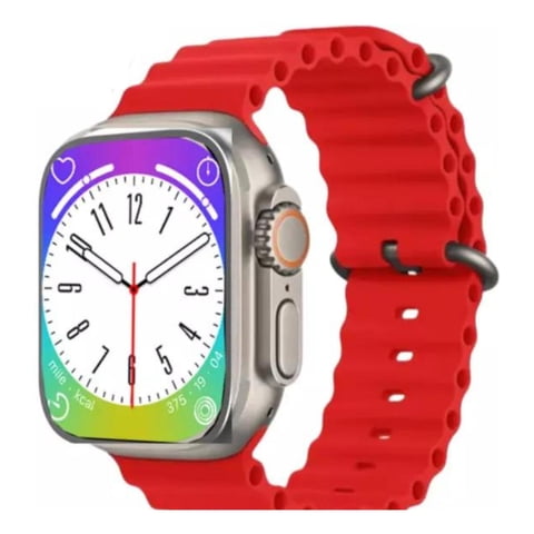Hiwatch Pro - Reloj T900 Ultra Smartwatch Rojo / Recibe