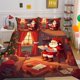 thumbnail image 1 of Christmas Gifts Santa Claus Kids Quilt Duvet Cover Set Bedspread Bedding3-Piece Bedding Set, 1 of 5