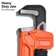 thumbnail image 2 of Llave de tubo KLEIN TOOLS 25 cm de hierro fundido 1‑1/2 pulg., 2 of 5