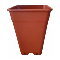 Genérico - Macetero Rectangular Plastico Plantero Para Las Plantas Vivero Huerto Jardin De 14X20 Cm
