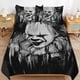 thumbnail image 1 of Pennywise Bedding Set Duvet Cover Comfortable and Lightweight Cartoon Bedding 3 Piece Bed Set, 1 of 5