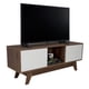 thumbnail image 2 of Rack TV Con Capacidad Hasta 55" 2 Puertas 53,7x135x40 Cm Café Oscuro Y Blanco, 2 of 12