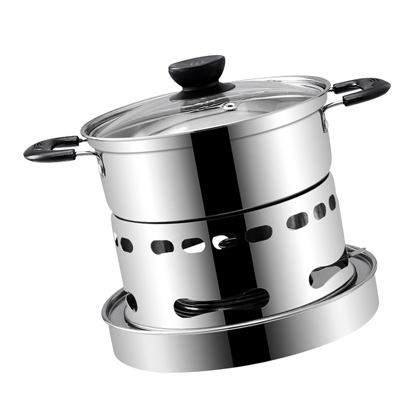 Magideal - Olla Caliente, Plato Individual Chino Para Frotar, Juego De Fondue De Chocolate Caliente, Olla Para Derretir, Olla Para Cocinar, Utensilios De Cocina 18 Cm