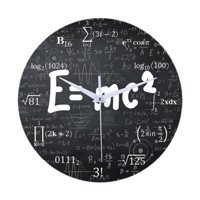 Magideal - Reloj De Pared De Matemáticas, Reloj Decorativo, Creativo, Práctico, Decoración Del Hogar, Redondo, Moderno, Silencioso, Colgante, Decoración De Estilo A