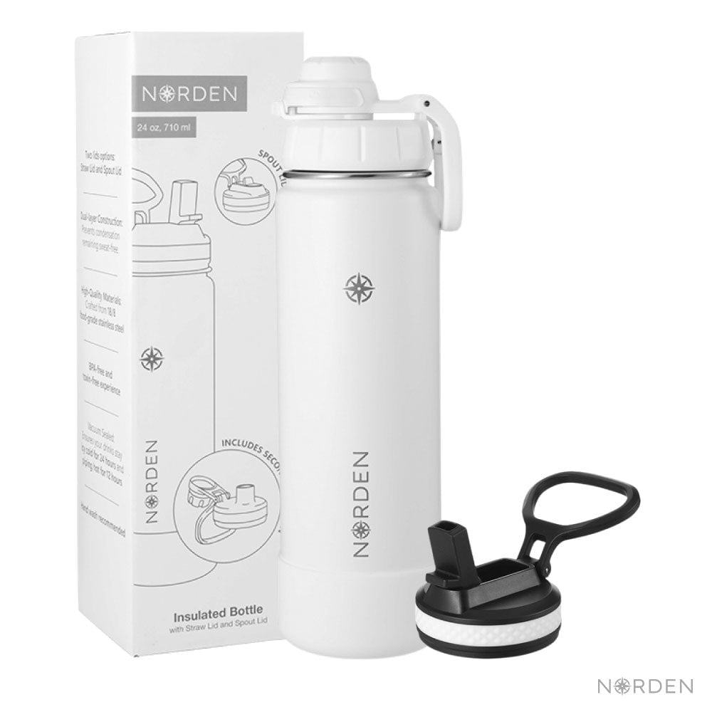 Botella Insulada Flask White 710 Ml Norden 1 Un