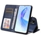 thumbnail image 2 of Funda Billetera para Honor X50i 5G con Porta Tarjetas y Soporte Ajustable Azul, 2 of 5