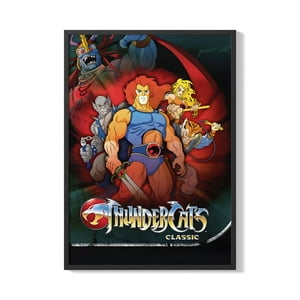 Creango - Cuadro Poster Enmarcado Thundercats Decorativo
