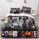 thumbnail image 1 of Metallica Bedding Set Rock 'n' Roll Parts Print D Microfiber Duvet Cover Heavy Metal Band with Pillowcases, 1 of 3