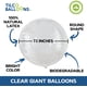thumbnail image 2 of Globo TILCO BALLOONS 183 cm Gigante XL Transparente, 2 of 7