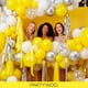 thumbnail image 5 of PartyWoo Set de 145 globos amarillos mate de diferentes tamaños, 5 of 9