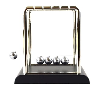 Bothyi - Newtons Cradle Balance Balls Con Soporte De Madera Para Decoración De Oficina De Escritorio S