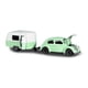 thumbnail image 2 of Vw Beetle Con Remolque - Eriba Puck - Verde - Vintage - 1:64 - Majorette, 2 of 2