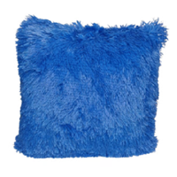 Genérico - Pack 2 Funda Peluda Decorativa Color Azul
