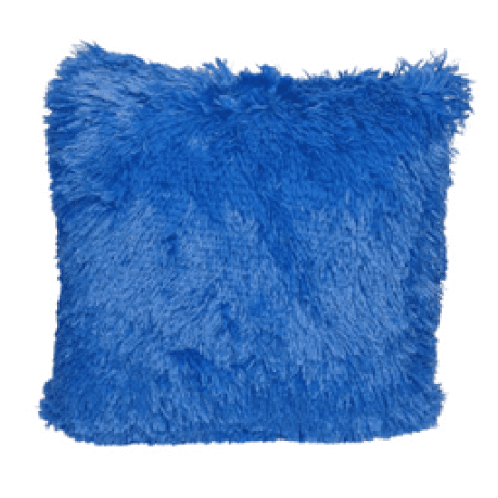 Genérico - Pack 2 Funda Peluda Decorativa Color Azul