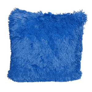 Genérico - Pack 2 Funda Peluda Decorativa Color Azul
